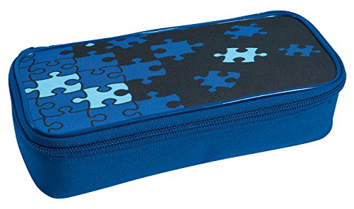 Eberhard Faber 577525 - Schlamperbox Puzzle, ca. 21 x 6 x 9,5 cm, blau von Eberhard Faber