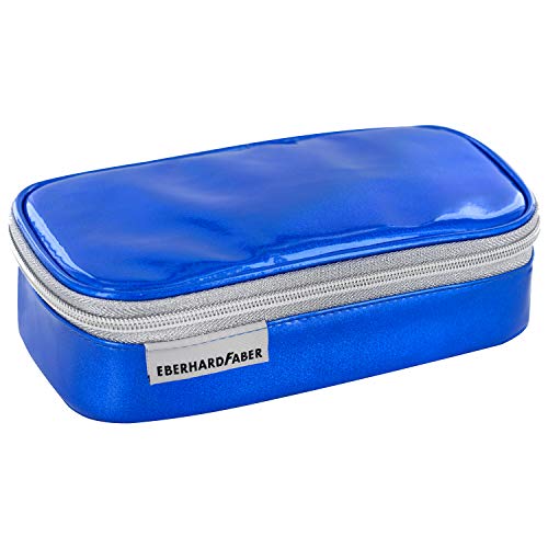 Eberhard Faber 577567 - Jumbo Schlamperbox Glitzer in dunkelblau, mit Reißverschluss, großem Hauptfach, Innenfach und Innenklappe mit Stiftschlaufen und Geodreieck-Halterung, für Vorschule und Schule Eberhard Faber 577567 - Jumbo Schlamperbox Glitzer in dunkelblau, mit Reißverschluss, großem Hauptfach, Innenfach und Innenklappe mit Stiftschlaufen und Geodreieck-Halterung, für Vorschule und Schule von Eberhard Faber