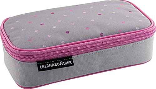 Eberhard Faber 577586 - Jumbo Schlampermäppchen, grau mit rosa Punkten, Federmäppchen mit Reißverschluss, großem Hauptfach und Innentasche Eberhard Faber 577586 - Jumbo Schlampermäppchen, grau mit rosa Punkten, Federmäppchen mit Reißverschluss, großem Hauptfach und Innentasche von Eberhard Faber