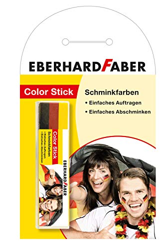 Eberhard Faber 579151 - Schminkstift Color Stick Deutschland, zum Auftragen auf die Haut beim Zuschauen, Mitfiebern und Feiern von Eberhard Faber