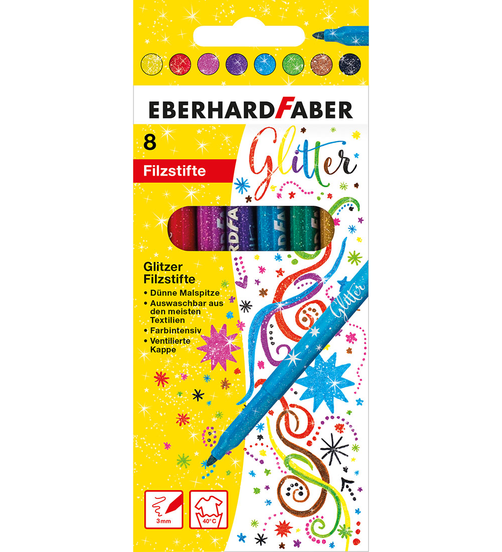 Eberhard Faber Filzstifte - 8 st. - Glitter - Eberhard Faber - One Size - Filzstifte Eberhard Faber Filzstifte - 8 st. - Glitter - Eberhard Faber - One Size - Filzstifte von Eberhard Faber
