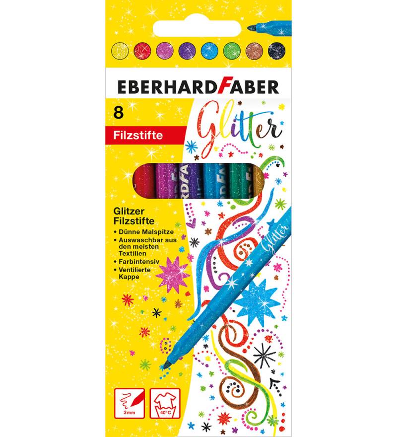 Eberhard Faber Filzstifte - 8 st. - Glitter - Eberhard Faber - One Size - Filzstifte Eberhard Faber Filzstifte - 8 st. - Glitter - Eberhard Faber - One Size - Filzstifte von Eberhard Faber