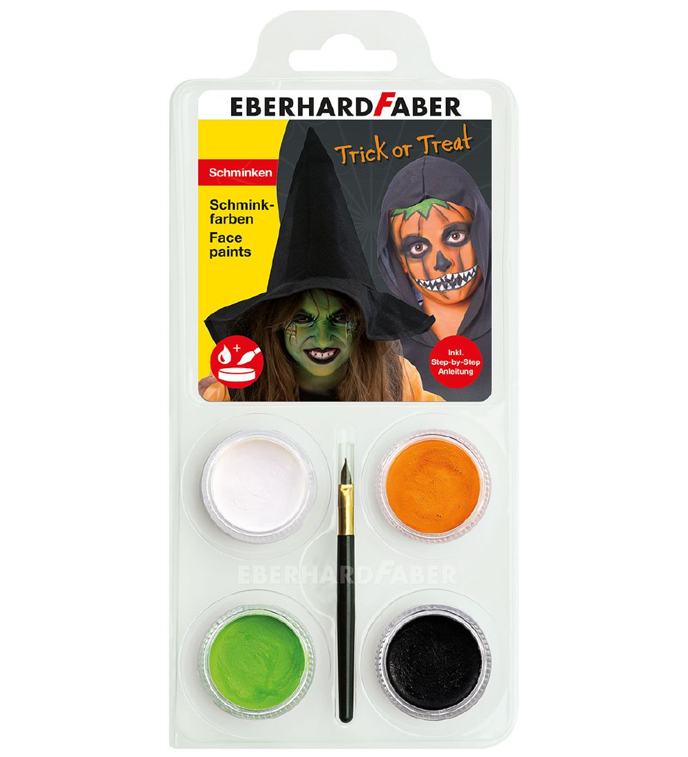 Eberhard Faber Kinderschminke - 4 Farben - Kürbis/Hexe - Eberhard Faber - One Size - Schminke von Eberhard Faber