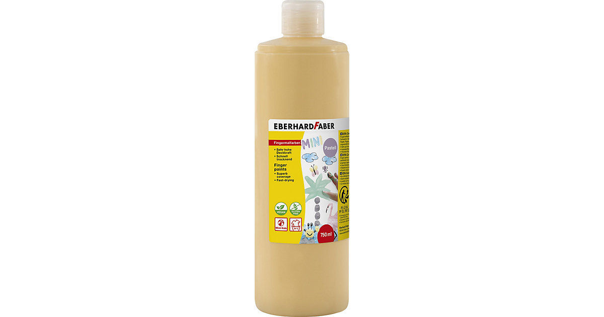 Fingerfarben 750 ml pastell, 6er Set von Eberhard Faber