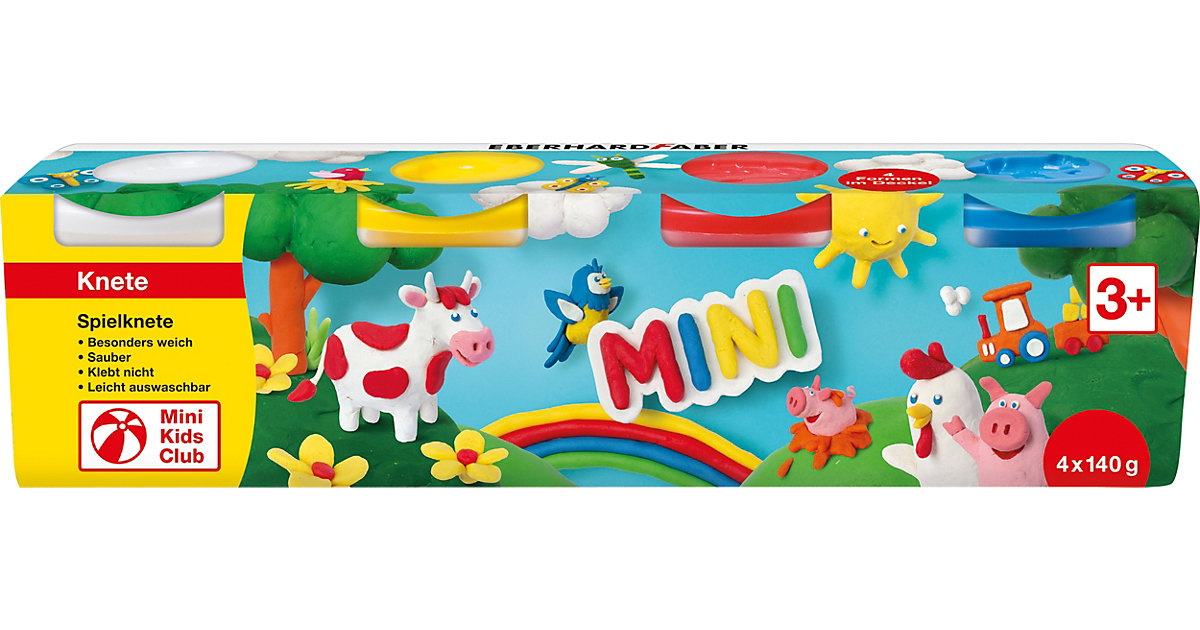 Mini Kids Spielknete Basisfarben, 4 x 140 g Mini Kids Spielknete Basisfarben, 4 x 140 g von Eberhard Faber