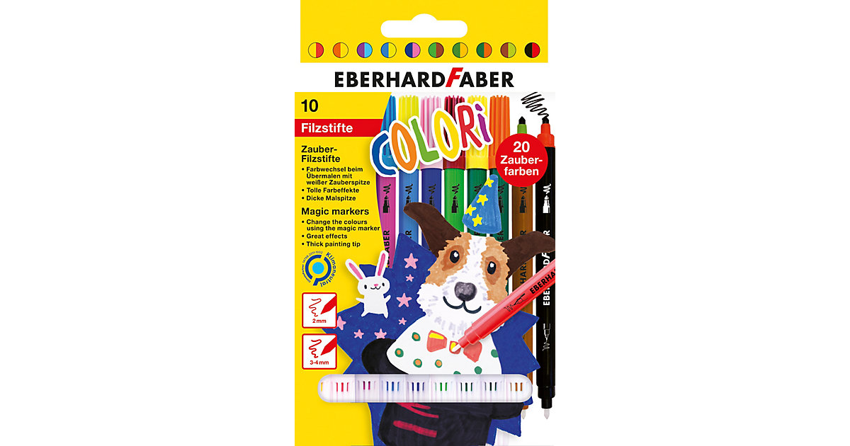 Mini Kids Zaubermarker, 9 & 1 Farben mehrfarbig Mini Kids Zaubermarker, 9 & 1 Farben mehrfarbig von Eberhard Faber