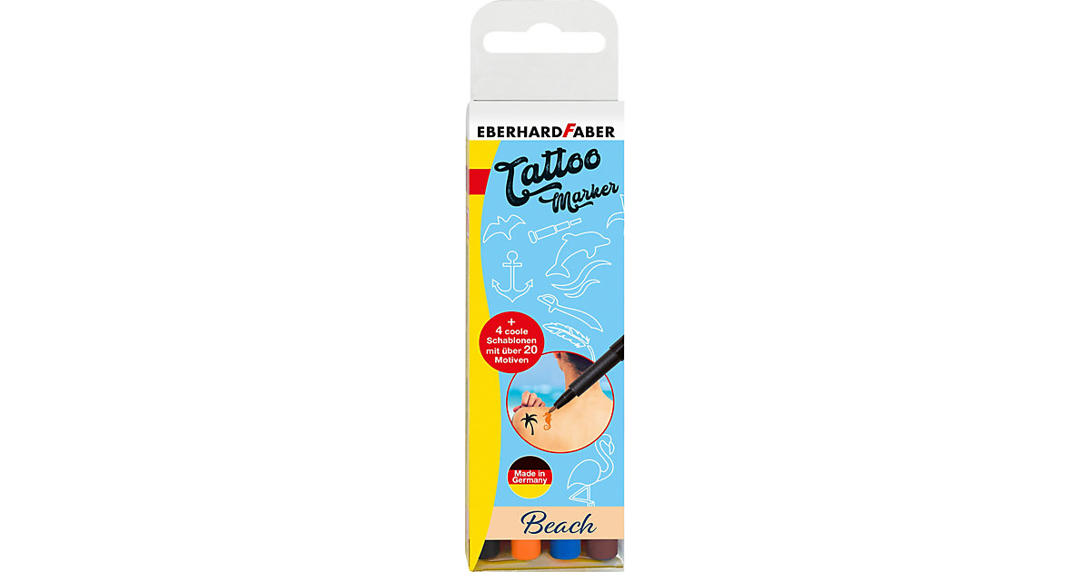 Tattoo Marker Beach, 4 Farben Tattoo Marker Beach, 4 Farben von Eberhard Faber