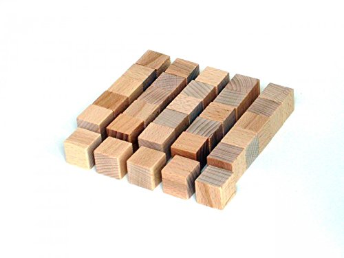 Ebert Würfel Buche Natur vollkantig 20mm, 30 Stück von Ebert