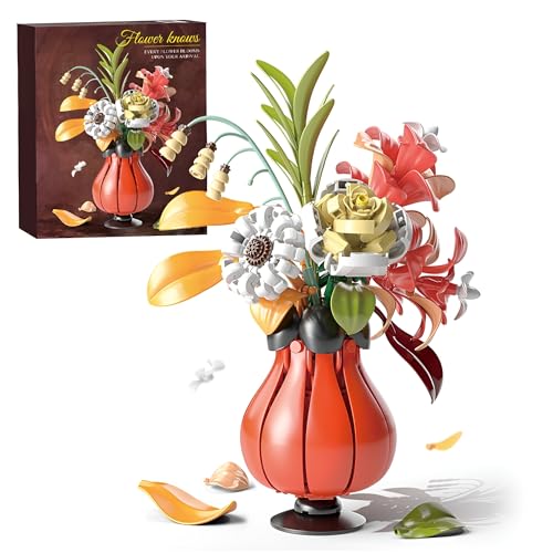 Ebortsin Blumen Bausteine, 6 Künstlicher Blumenstrauß Pflanzen Bausatz Set, Ideal Blume Klemmbausteine für Erwachsene Valentine, Kompatibel with L***, 382 Teile Ebortsin Blumen Bausteine, 6 Künstlicher Blumenstrauß Pflanzen Bausatz Set, Ideal Blume Klemmbausteine für Erwachsene Valentine, Kompatibel with L***, 382 Teile von Ebortsin