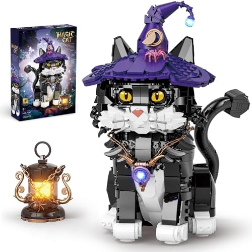 Ebortsin Magische Katze Bausteine Set for Harry, Tier Katze Klemmbausteine Modell Spielzeug, 1128 Teile Kreatives Tier Bausteine Kits, Geschenk für Kinder und Erwachsene Ebortsin Magische Katze Bausteine Set for Harry, Tier Katze Klemmbausteine Modell Spielzeug, 1128 Teile Kreatives Tier Bausteine Kits, Geschenk für Kinder und Erwachsene von Ebortsin