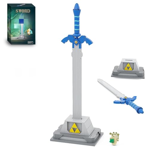 Ebortsin Meister Schwert Bausteine Set, Schwert Bausteine Bausatz Spielzeug für Link Fans, Schwert Sammlerstücke Heimdekor Modell, Geschenk für Kinder, Jungen und Mädchen, 290 Teile Ebortsin Meister Schwert Bausteine Set, Schwert Bausteine Bausatz Spielzeug für Link Fans, Schwert Sammlerstücke Heimdekor Modell, Geschenk für Kinder, Jungen und Mädchen, 290 Teile von Ebortsin