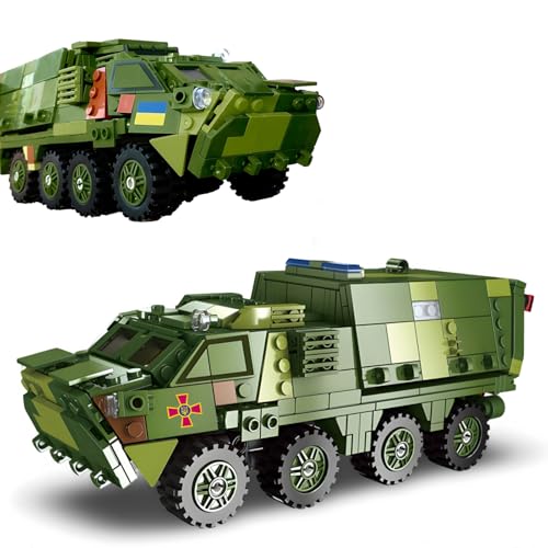 Ebortsin Technik Militär Panzer Klemmbausteine Set, 481 Teile Sanität Panzerfahrzeug Militär Geländewagen Bausteine Spielzeug, Geschenk für Militärbegeisterte, Kompatibel mit L*** Ebortsin Technik Militär Panzer Klemmbausteine Set, 481 Teile Sanität Panzerfahrzeug Militär Geländewagen Bausteine Spielzeug, Geschenk für Militärbegeisterte, Kompatibel mit L*** von Ebortsin