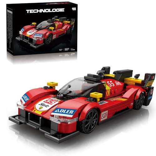 Ebortsin Technik Sportwagen Bausteine Set (Farrari 499P) von Ebortsin