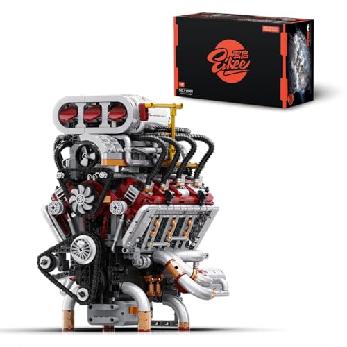 Ebortsin Technik V8 Motor Bausteine Modell, 2347 Teilen V8 Motor Bausteine Bausatz, Statische 8 Zylinder Engine Spielzeug, Geschenk Sammlerstücke für Rennsportbegeisterte Ebortsin Technik V8 Motor Bausteine Modell, 2347 Teilen V8 Motor Bausteine Bausatz, Statische 8 Zylinder Engine Spielzeug, Geschenk Sammlerstücke für Rennsportbegeisterte von Ebortsin