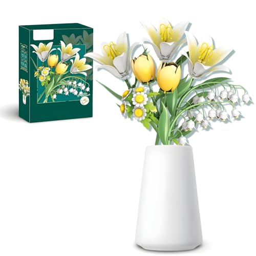 Lilie Bouquet Bauset, Künstliche Blumen Botanische Sammlung Klemmbausteine Blumen für Erwachsene, Deko Geschenke für Frauen, Kompatibel mit L***, Vase Nicht Inbegriffen Lilie Bouquet Bauset, Künstliche Blumen Botanische Sammlung Klemmbausteine Blumen für Erwachsene, Deko Geschenke für Frauen, Kompatibel mit L***, Vase Nicht Inbegriffen von Ebortsin