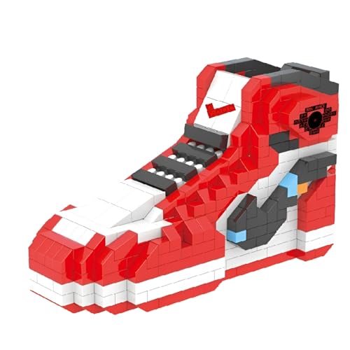 MOC Basketball Sneaker Bausteine Set, Mini Mikro Klemmbausteine Sneaker Spielzeug, Geschenk für Erwachsene und Kinder, 502 Teile von Ebortsin