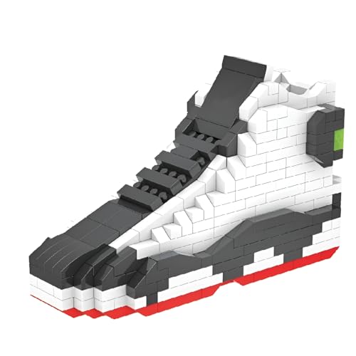 MOC Basketball Sneaker Bausteine Set, Mini Mikro Klemmbausteine Sneaker Spielzeug, Geschenk für Erwachsene und Kinder, 504 Teile von Ebortsin
