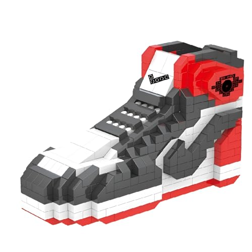 MOC Basketball Sneaker Bausteine Set, Mini Mikro Klemmbausteine Sneaker Spielzeug, Geschenk für Erwachsene und Kinder, 505 Teile von Ebortsin