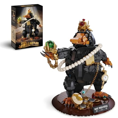 Magischer Niffler Tier Bausteine mit Ständer, 1148 Stück Film Tier Baustein, STEM Niffler Bausteine Geschenk für Harry Liebhaber und Erwachsene Kinder, Kompatibel mit L*** Magischer Niffler Tier Bausteine mit Ständer, 1148 Stück Film Tier Baustein, STEM Niffler Bausteine Geschenk für Harry Liebhaber und Erwachsene Kinder, Kompatibel mit L*** von Ebortsin
