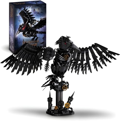 Mechanische Krähe Bausteine Set, STEM Gothic Crow Baustein Modell mit Beweglichen Flügeln, Einzigartiges Geschenk für Sammler & Erwachsene und Kinder, 1018+ Teile Mechanische Krähe Bausteine Set, STEM Gothic Crow Baustein Modell mit Beweglichen Flügeln, Einzigartiges Geschenk für Sammler & Erwachsene und Kinder, 1018+ Teile von Ebortsin