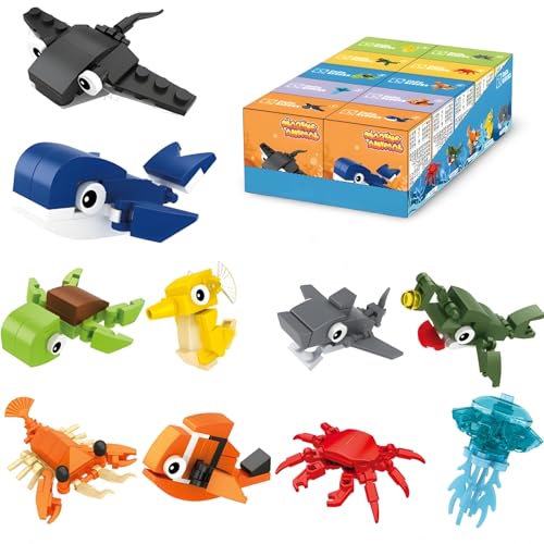 Party Geschenke für Kinder Bausteine Set – 263+ Teile Meerestier Bausteine Modell Meerestier Baustein für Goodie Bag Füller, Strumpffüller, Geschenk für Erwachsene, Teenager, Kinder Party Geschenke für Kinder Bausteine Set – 263+ Teile Meerestier Bausteine Modell Meerestier Baustein für Goodie Bag Füller, Strumpffüller, Geschenk für Erwachsene, Teenager, Kinder von Ebortsin