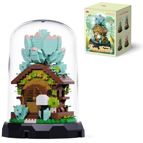 Pflanzen Bonsai Bausteine Set mit Schutzhülle, Mini Micro Sukkulenten Baumhaus Bausteine, Baumhaus Mikro Baustein Botanisch Sammlungs, Geschenk für Erwachsene und Kinder, 793 Teile Pflanzen Bonsai Bausteine Set mit Schutzhülle, Mini Micro Sukkulenten Baumhaus Bausteine, Baumhaus Mikro Baustein Botanisch Sammlungs, Geschenk für Erwachsene und Kinder, 793 Teile von Ebortsin