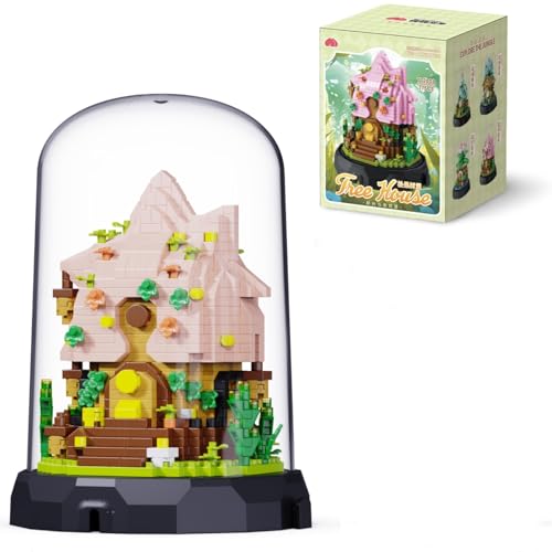 Pflanzen Bonsai Bausteine Set mit Schutzhülle, Mini Micro Tannenzapfen Baumhaus Bausteine, Baumhaus Mikro Baustein Botanisch Sammlungs, Geschenk für Erwachsene und Kinder, 775 Teile Pflanzen Bonsai Bausteine Set mit Schutzhülle, Mini Micro Tannenzapfen Baumhaus Bausteine, Baumhaus Mikro Baustein Botanisch Sammlungs, Geschenk für Erwachsene und Kinder, 775 Teile von Ebortsin