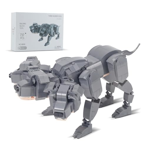 Technik Dreiköpfiger Hund Bausteine Set, 737 Teile Tier Baustein Bausatz, Magie Dreiköpfiger Hund Bausteine Modell, Kreative Geschenk für Filmfans und Erwachsene und Kinder Technik Dreiköpfiger Hund Bausteine Set, 737 Teile Tier Baustein Bausatz, Magie Dreiköpfiger Hund Bausteine Modell, Kreative Geschenk für Filmfans und Erwachsene und Kinder von Ebortsin