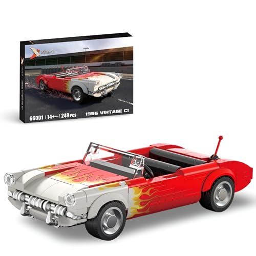 Technik Speed Champions Sportwagen Bausteine, Cheolet 1956 Vintage C1 Sportwagen Klemmbausteine Modellauto, Geschenk für Erwachsene und Kinder, Kompatibel mit Mainstream Marken, 249 Teile Technik Speed Champions Sportwagen Bausteine, Cheolet 1956 Vintage C1 Sportwagen Klemmbausteine Modellauto, Geschenk für Erwachsene und Kinder, Kompatibel mit Mainstream Marken, 249 Teile von Ebortsin