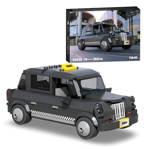 Technik Britisches Taxi Bausteine Set, 304 Teile Retro Taxi Klemmbausteine Sportwagen Spielzeug Kits, Modellauto Geschenk für Erwachsene und Kinder, Kompatibel mit L*** Technik Britisches Taxi Bausteine Set, 304 Teile Retro Taxi Klemmbausteine Sportwagen Spielzeug Kits, Modellauto Geschenk für Erwachsene und Kinder, Kompatibel mit L*** von Ebortsin