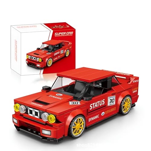 Technik Sportwagen Bausteine für BMW E30, 302 Teile Speed Champions Rennwagen Bausteine Spielzeug, Geschenk für Erwachsene und Kinder, Kompatibel mit L*** von Ebortsin