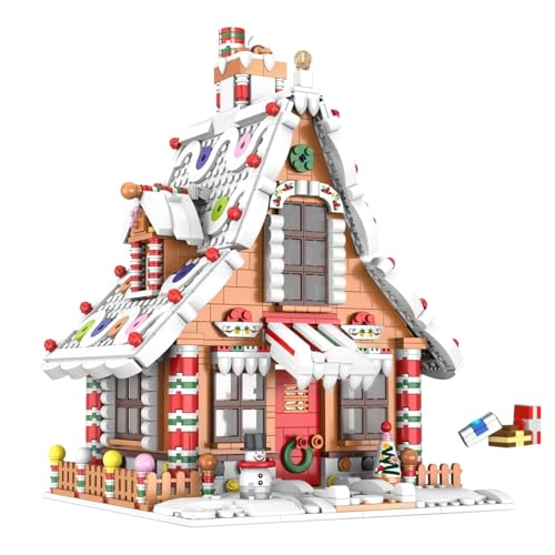 Weihnachtliches Lebkuchenhaus Bauspielzeug, Schneelandschafts Weihnachtshaus Bausteine, Adventskalender 2024 Lebkuchenhaus Baustein Spielzeug, Geschenk für Erwachsene Kinder, 1620 Teile Weihnachtliches Lebkuchenhaus Bauspielzeug, Schneelandschafts Weihnachtshaus Bausteine, Adventskalender 2024 Lebkuchenhaus Baustein Spielzeug, Geschenk für Erwachsene Kinder, 1620 Teile von Ebortsin