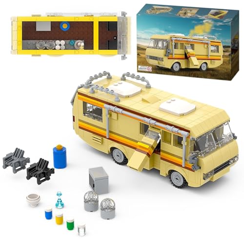 Wohnmobil Bausteine für Break Bad, Kreatives Wohnmobil Rv Baustein Modell, DIY Rv Bausteine Bausatz Spielzeug, Geschenke für Erwachsene und Kinder Filmfans, 360 Teile von Ebortsin