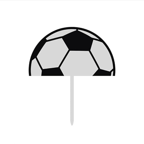Football Cake Decoration Set, Acryl Kuchenaufsätze Happy Birthday Mit Fußballmotiv, Fussball Für Fußball-Themen-Geburtstagsparty, Jungen & Männer, Wiederverwendbar & Umweltfreundlich von EceoThsy