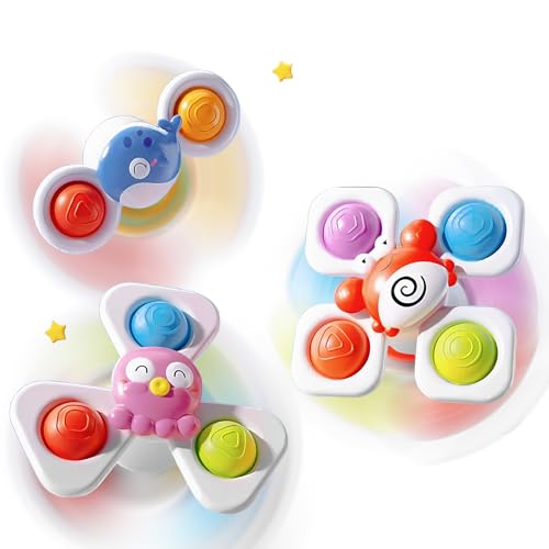 Echehi 3 Saugnapf Spielzeug Baby, Badewannenspielzeug, Reise Spielzeug von 1-3 Jahren. Krabben Echehi 3 Saugnapf Spielzeug Baby, Badewannenspielzeug, Reise Spielzeug von 1-3 Jahren. Krabben von Echehi