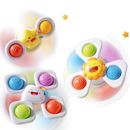 Echehi 3 Saugnapf Spielzeug Baby, Badewannenspielzeug, Reise Spielzeug von 1-3 Jahren. Sonne Echehi 3 Saugnapf Spielzeug Baby, Badewannenspielzeug, Reise Spielzeug von 1-3 Jahren. Sonne von Echehi