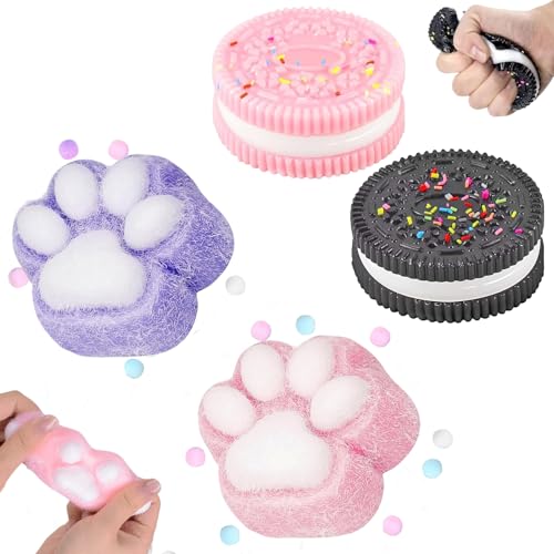 Echehi 4 Stück Taba Squishy, Fufu Squishy Super, Stress Spielzeug für Kinder und Erwachsene Echehi 4 Stück Taba Squishy, Fufu Squishy Super, Stress Spielzeug für Kinder und Erwachsene von Echehi