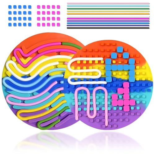 Echehi Doppelseitiges Sensorik Spielzeug aus Silikon, Geeignet für Kinder und Erwachsene zur Linderung von Stress, Angstzuständen und ADHS. Kreis Echehi Doppelseitiges Sensorik Spielzeug aus Silikon, Geeignet für Kinder und Erwachsene zur Linderung von Stress, Angstzuständen und ADHS. Kreis von Echehi