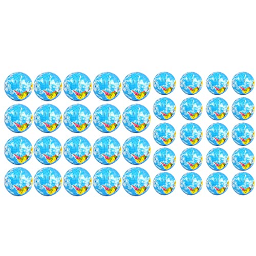 Echwave 40 StüCk Globe Stress Ball World Earth StressbäLle, 3 2,5 Mini-Schaumstoff-StressbäLle für Erwachsene Teenager FingerüBungen von Echwave