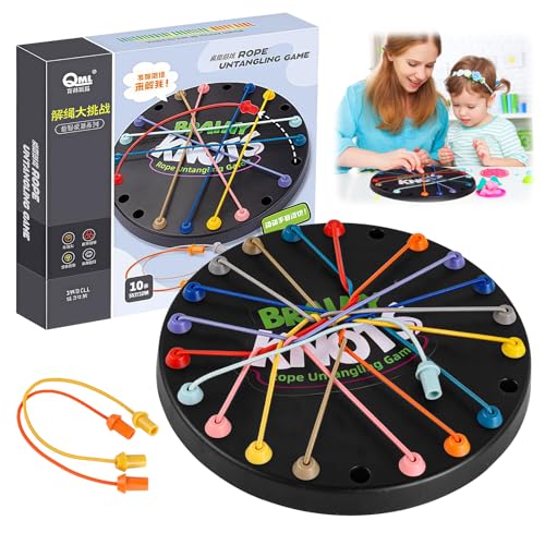 Brainy Knots, Rope Untangling Tisch Strategie Brettspiel, Brainy Knots Rope Untangling Tisch Strategie, Logik Puzzle Brettspiel, Für jungens Und Mädchen von EclipseGuard