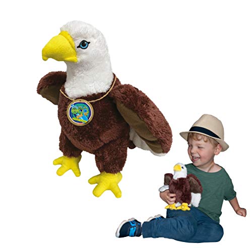 EcoBuddiez - Adler von Deluxebase. Mittelgroß 20cm weiches Plüschtier aus recycelten Plastikflaschen. Umweltfreundliches kuscheliges Geschenk für Kinder und süß Stofftier für Kleinkinder. EcoBuddiez - Adler von Deluxebase. Mittelgroß 20cm weiches Plüschtier aus recycelten Plastikflaschen. Umweltfreundliches kuscheliges Geschenk für Kinder und süß Stofftier für Kleinkinder. von EcoBuddiez