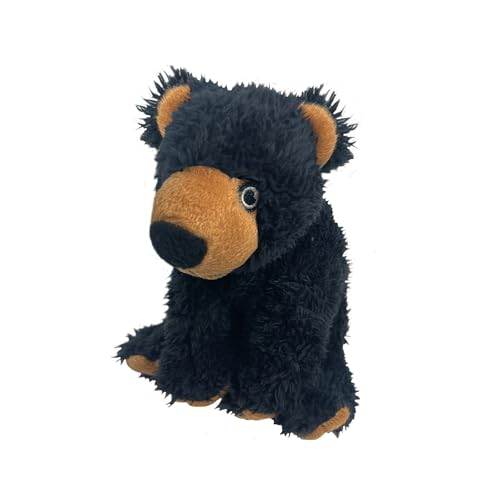 EcoBuddiez - Black Bear von Deluxebase Kleine weiche Plüschtiere 16 cm aus recycelten Kunststoffflaschen. Umweltfreundliches Geschenk für Kinder und niedliches Plüschtier für die meisten von EcoBuddiez