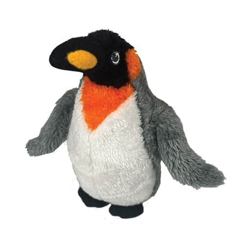 EcoBuddiez Deluxebase King-Pinguin, 24 cm, mittelgroße, weiche Plüschtiere aus recycelten Plastikflaschen, umweltfreundliches Geschenk für Kinder und niedliches Plüschspielzeug für Kinder von EcoBuddiez