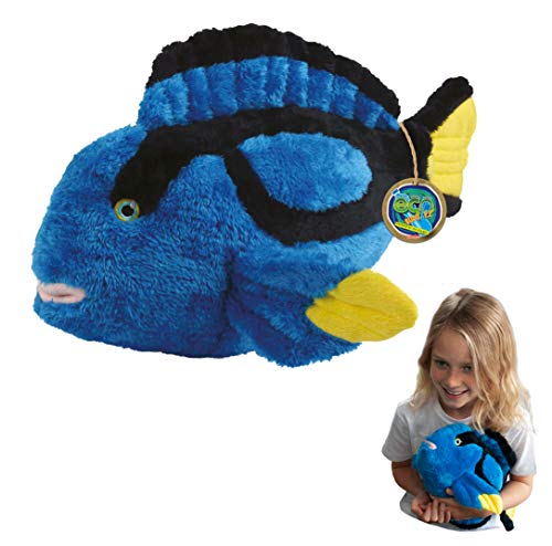 EcoBuddiez - Doktorfische von Deluxebase. Großes 40cm weiches Plüschtier aus recycelten Plastikflaschen. Umweltfreundliches kuscheliges Geschenk für Kinder und süß Stofftier für Kleinkinder. EcoBuddiez - Doktorfische von Deluxebase. Großes 40cm weiches Plüschtier aus recycelten Plastikflaschen. Umweltfreundliches kuscheliges Geschenk für Kinder und süß Stofftier für Kleinkinder. von EcoBuddiez