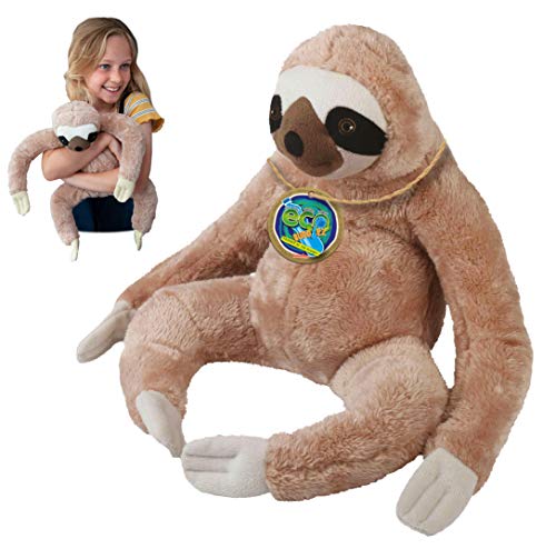 EcoBuddiez - Faultier von Deluxebase. Großes 30cm weiches Plüschtier aus recycelten Plastikflaschen. Umweltfreundliches kuscheliges Geschenk für Kinder und süß Stofftier für Kleinkinder. EcoBuddiez - Faultier von Deluxebase. Großes 30cm weiches Plüschtier aus recycelten Plastikflaschen. Umweltfreundliches kuscheliges Geschenk für Kinder und süß Stofftier für Kleinkinder. von EcoBuddiez