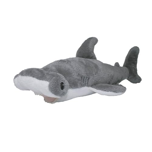EcoBuddiez - Hammerhai von Deluxebase. Mittelgroße 43cm weiche Plüschtiere aus recycelten Plastikflaschen. Umweltfreundliches kuscheliges Geschenk für Kinder. von EcoBuddiez