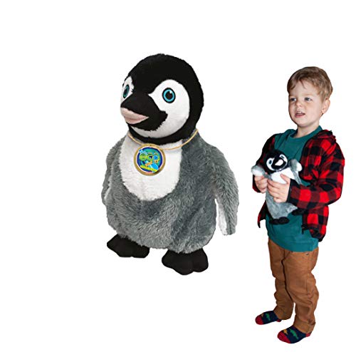 EcoBuddiez - Pinguin von Deluxebase. Mittelgroß 20cm weiches Plüschtier aus recycelten Plastikflaschen. Umweltfreundliches kuscheliges Geschenk für Kinder und süß Stofftier für Kleinkinder. von EcoBuddiez