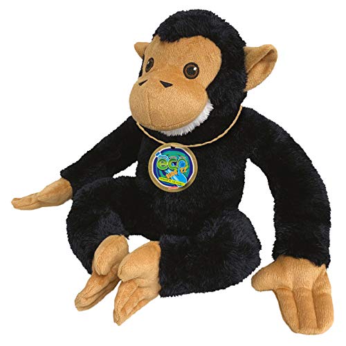 EcoBuddiez - Schimpanse von Deluxebase. Mittelgroß 20cm weiches Plüschtier aus recycelten Plastikflaschen. Umweltfreundliches kuscheliges Geschenk für Kinder und süß Stofftier für Kleinkinder. EcoBuddiez - Schimpanse von Deluxebase. Mittelgroß 20cm weiches Plüschtier aus recycelten Plastikflaschen. Umweltfreundliches kuscheliges Geschenk für Kinder und süß Stofftier für Kleinkinder. von EcoBuddiez
