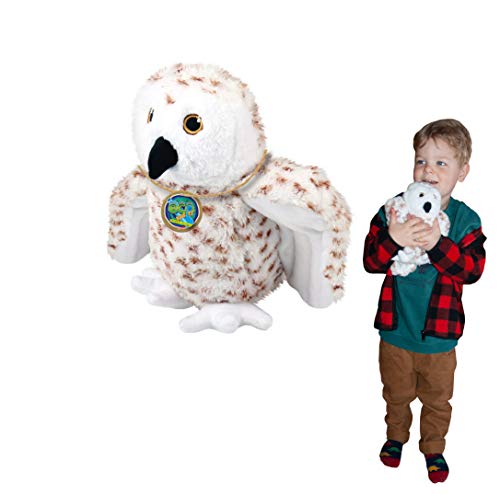 EcoBuddiez - Schneeeule von Deluxebase. Mittelgroß 20cm weiches Plüschtier aus recycelten Plastikflaschen. Umweltfreundliches kuscheliges Geschenk für Kinder und süß Stofftier für Kleinkinder. EcoBuddiez - Schneeeule von Deluxebase. Mittelgroß 20cm weiches Plüschtier aus recycelten Plastikflaschen. Umweltfreundliches kuscheliges Geschenk für Kinder und süß Stofftier für Kleinkinder. von EcoBuddiez
