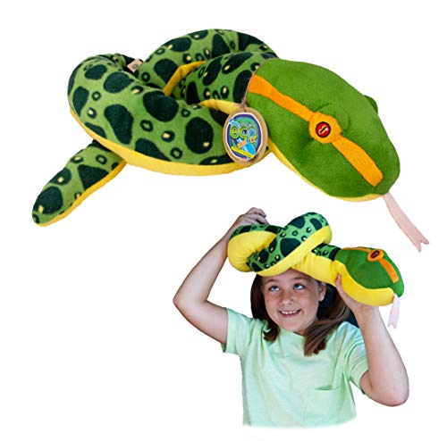 EcoBuddiez Sssnakes - Anakonda von Deluxebase. 140cm Plüschtier. Weicher und kuschelig Plüsch aus recycelten Plastikflaschen. Perfektes umweltfreundliches kuschelig Geschenk für Kinder. EcoBuddiez Sssnakes - Anakonda von Deluxebase. 140cm Plüschtier. Weicher und kuschelig Plüsch aus recycelten Plastikflaschen. Perfektes umweltfreundliches kuschelig Geschenk für Kinder. von EcoBuddiez